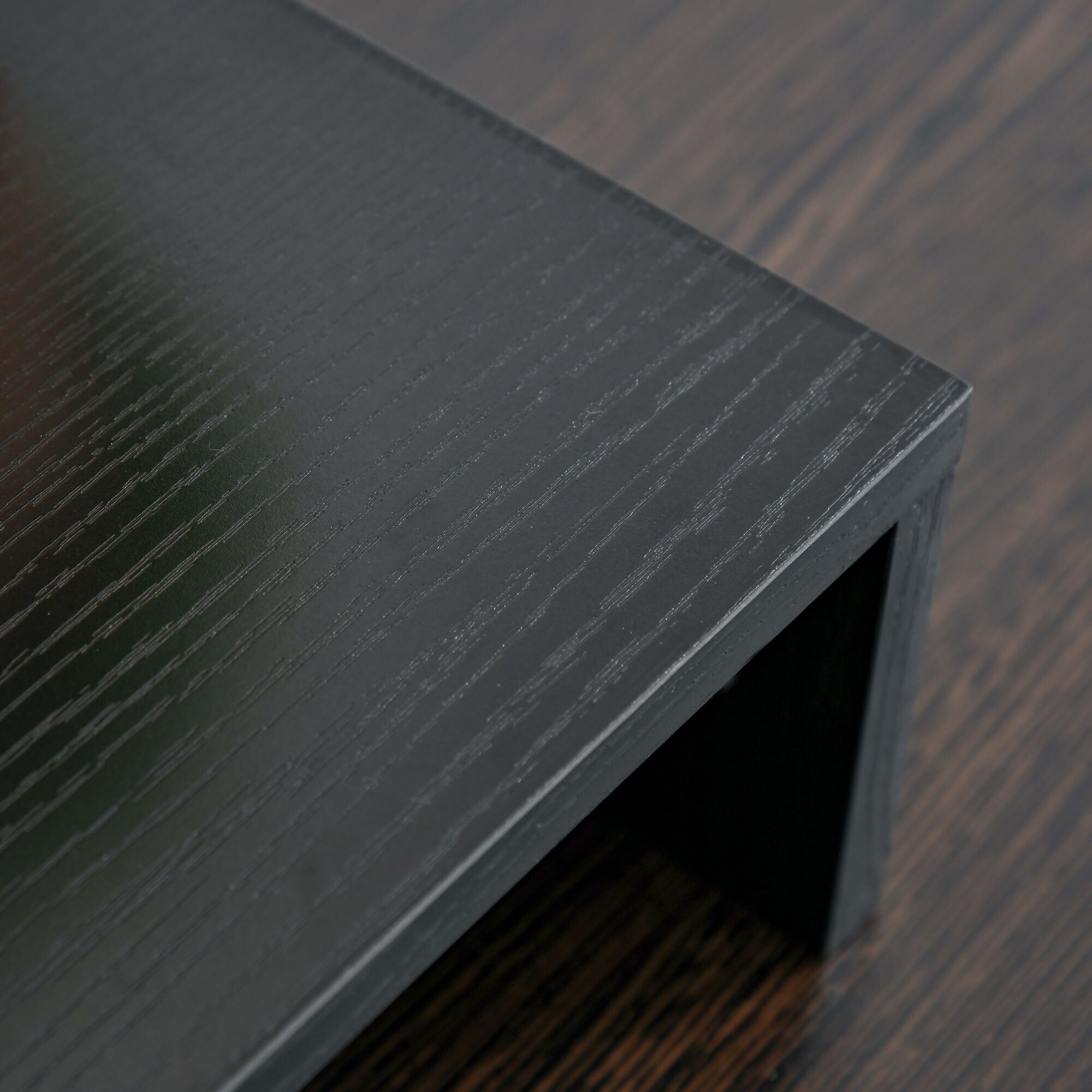 Vinsetto Monitorständer bestehend aus 3 Ablageflächen schwarz 117L x 23,5B x 10H cm