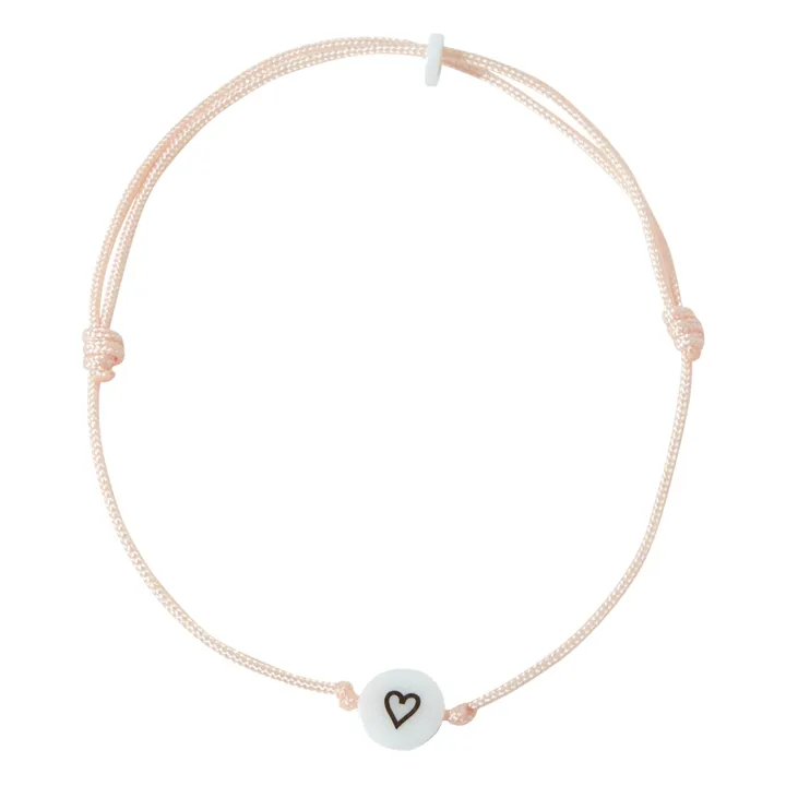 Bbuble Bracelet Coeur Perles Céramique Bbuble x Smallable | Ecru