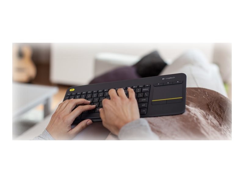 Logitech Wireless Touch Keyboard K400 Plus Black (Nordic)