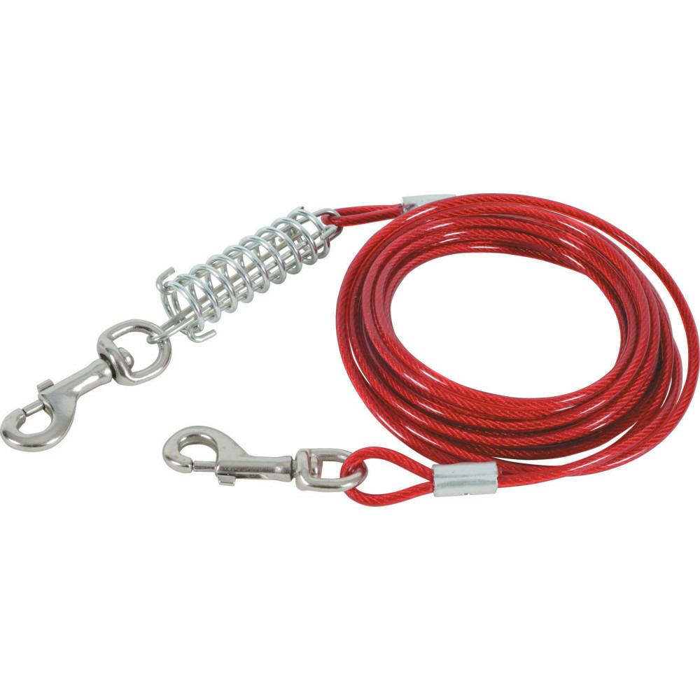 Cable d'attache et ressort 3 mètres pour chien