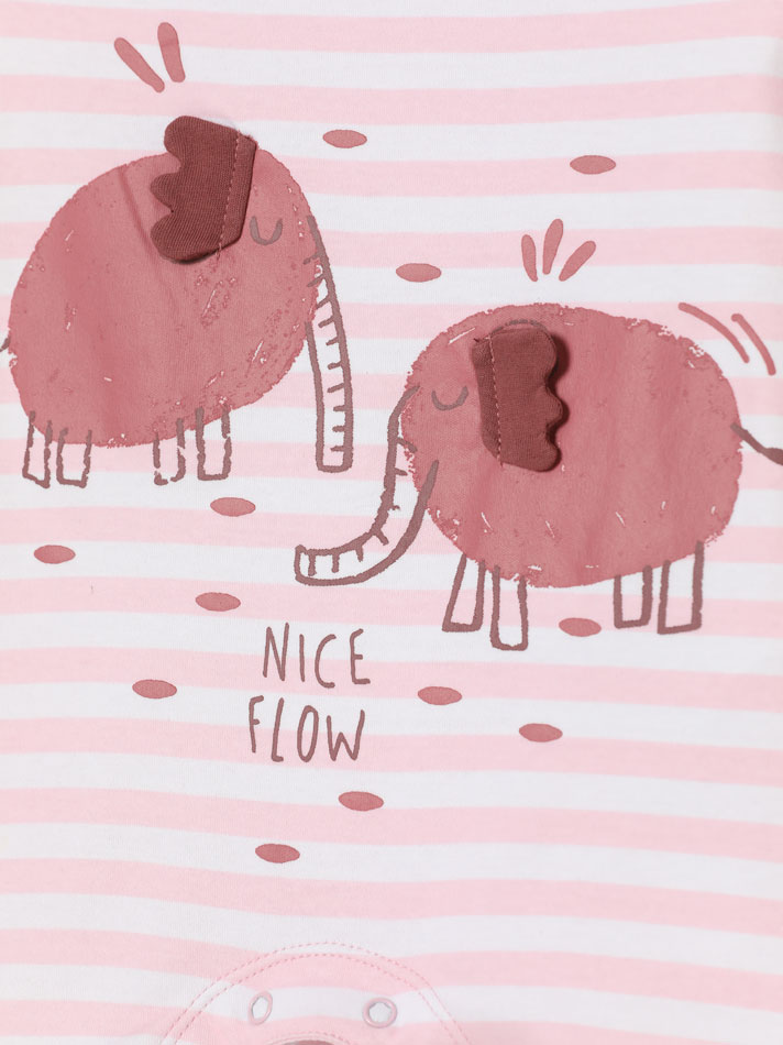Pijama estampado - Rosa claro