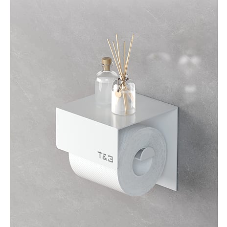 T&B toiletrulleholder - mat hvid