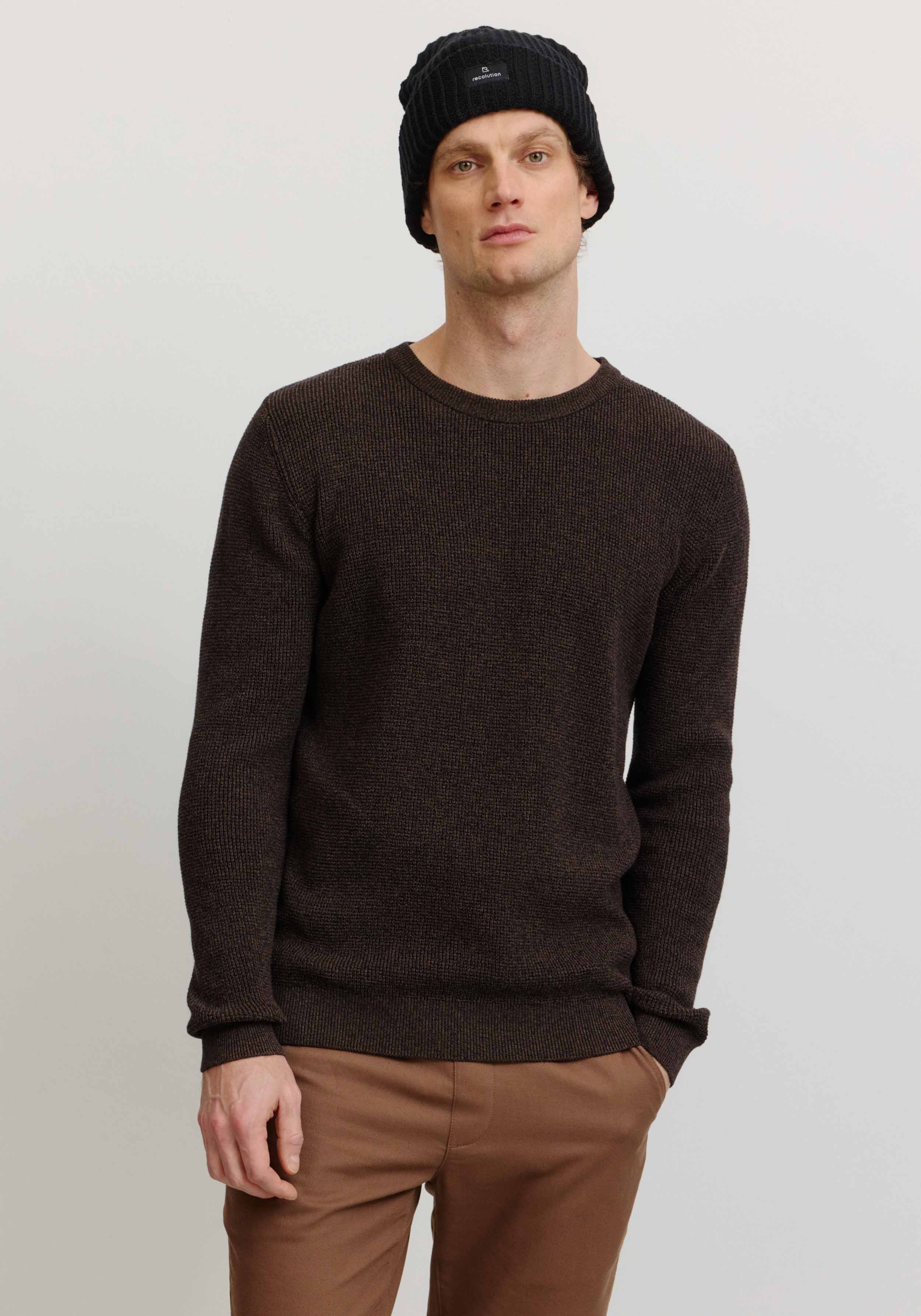 Recolution Strickpullover Bacopa Taupe