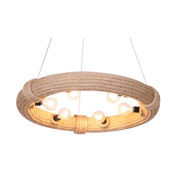 Suspension marron corde (51 x 51 x 10 cm) (47 x 47 x 10 cm)