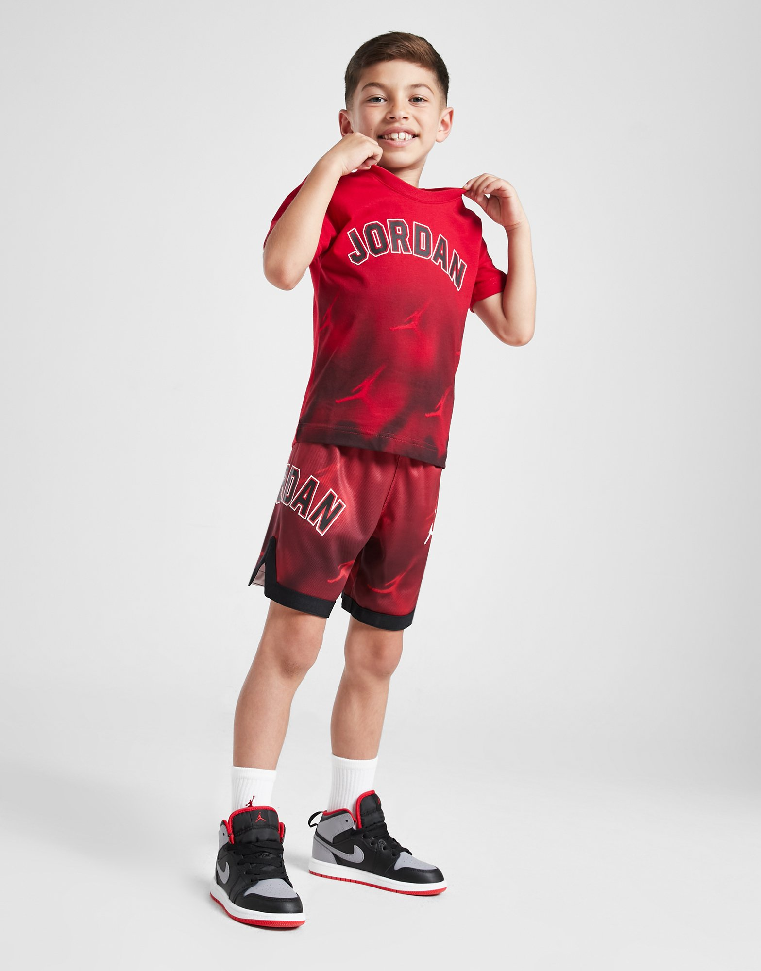 Jordan Ensemble T-shirt/Short Mesh Fade Enfant