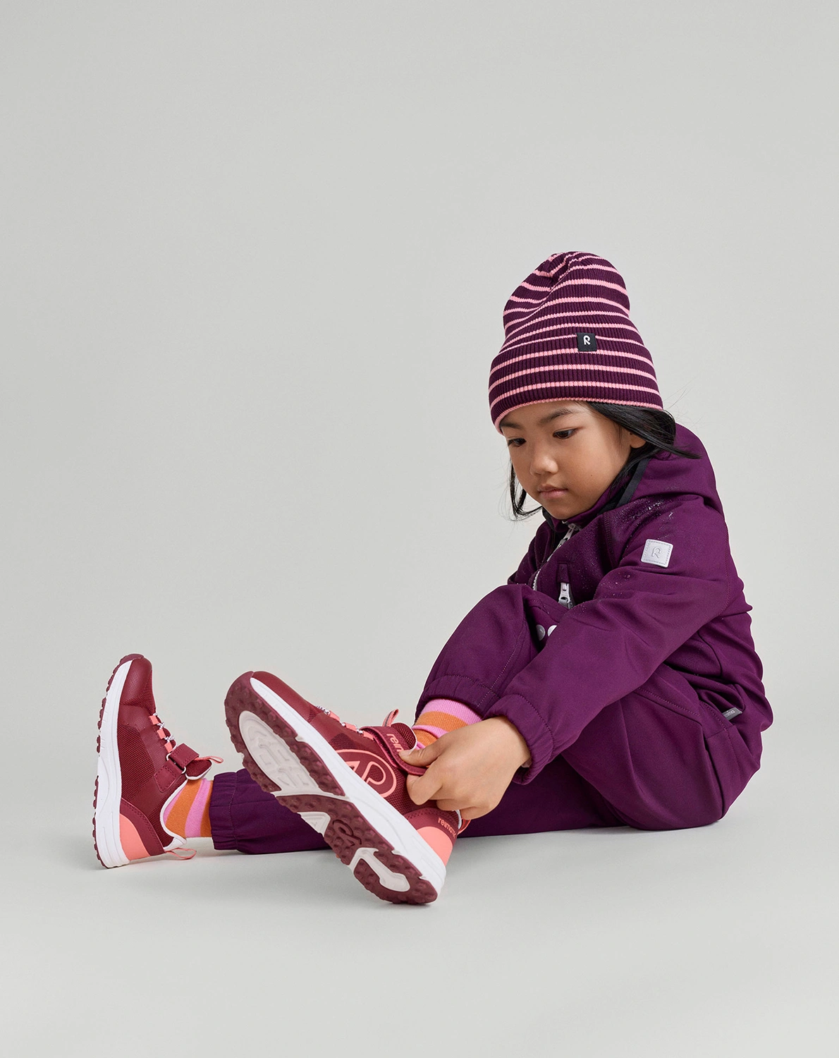 Halbschuhe ENKKA in jam red