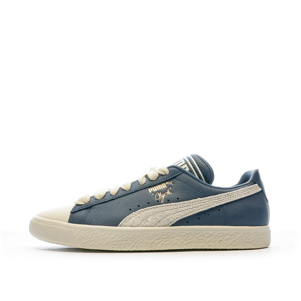 Puma Baskets Bleu/Blanc Homme Puma Clyde Q3 Rhuigi