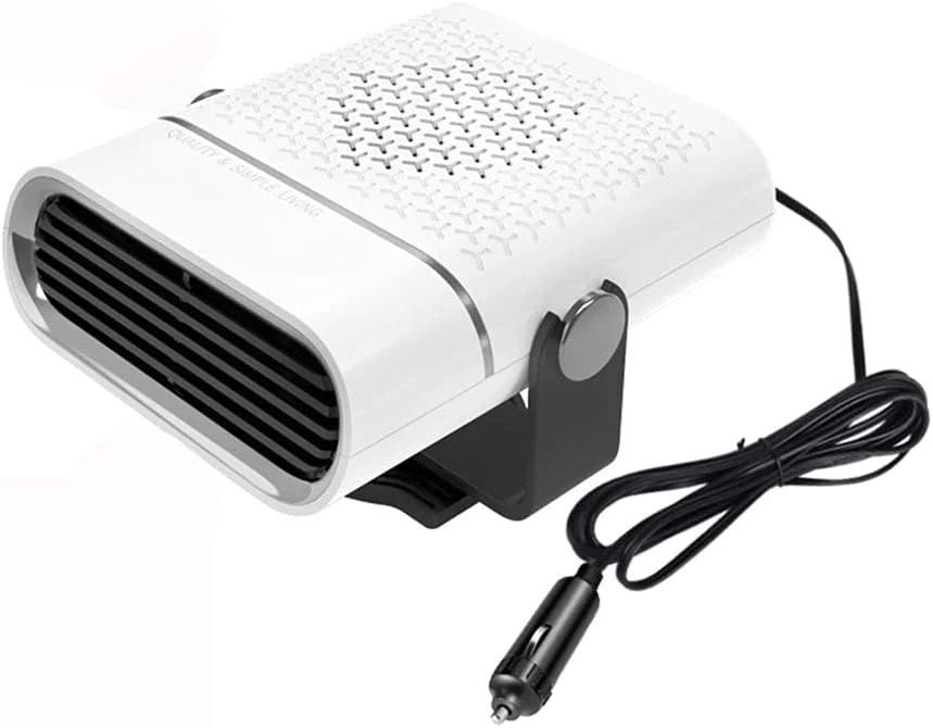 Chauffage de Voiture 2 en 1 12V 120W blanc Vendos85