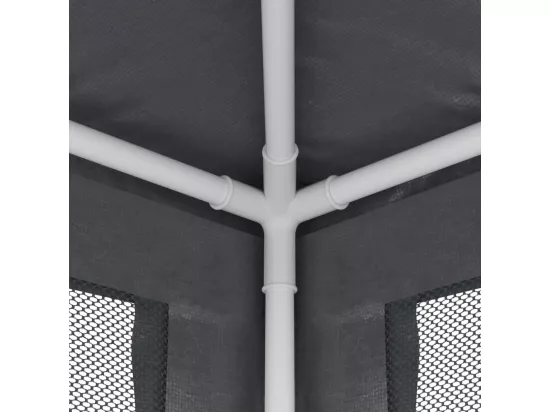 Tente de fête avec 4 parois latérales en maille Anthracite 3x3m