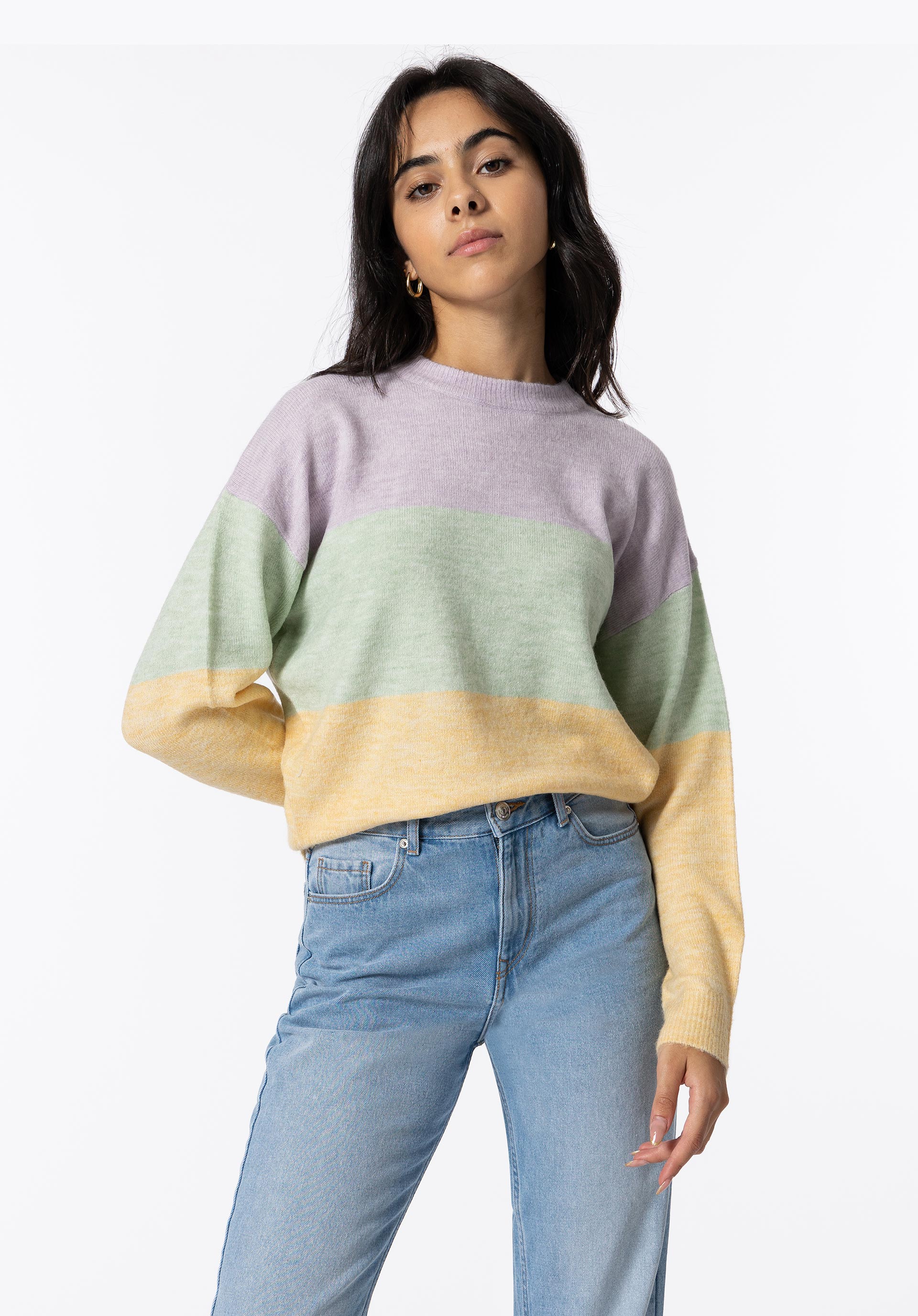 Camisola de Malha Tricolor