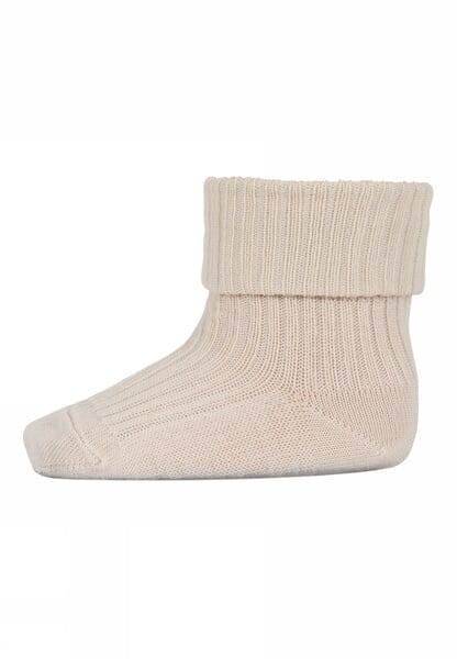 Wool Rib Baby Socks ecru - MP - Rumpetroll