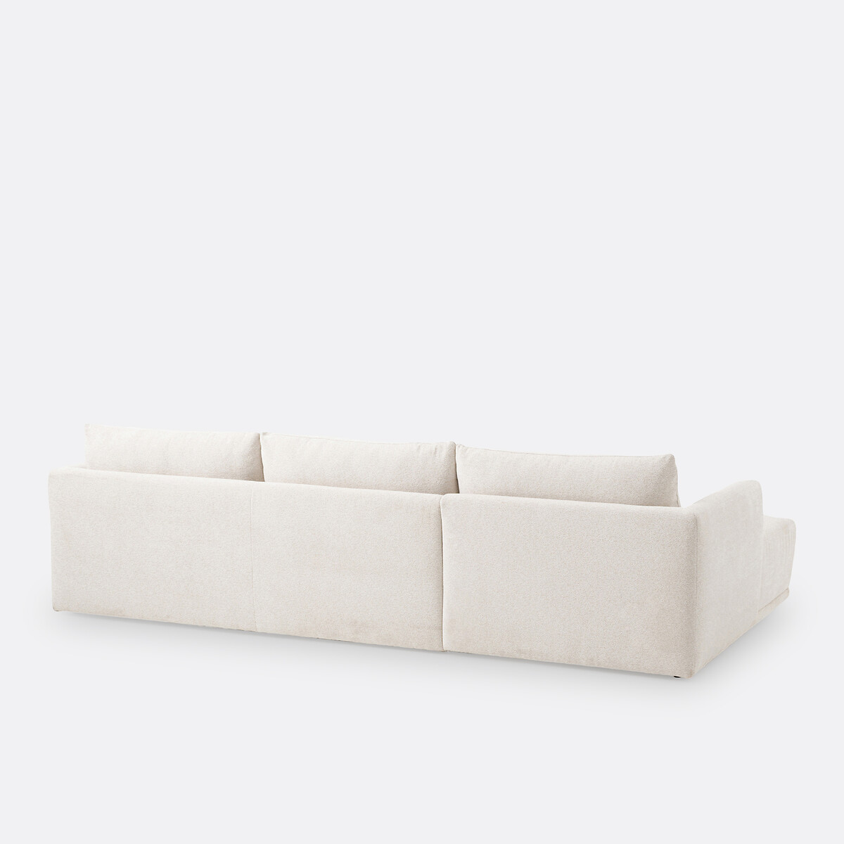 LA REDOUTE INTERIEURS<br>Sofá de canto, esquerda, tecido melange caterpillar, Lupita