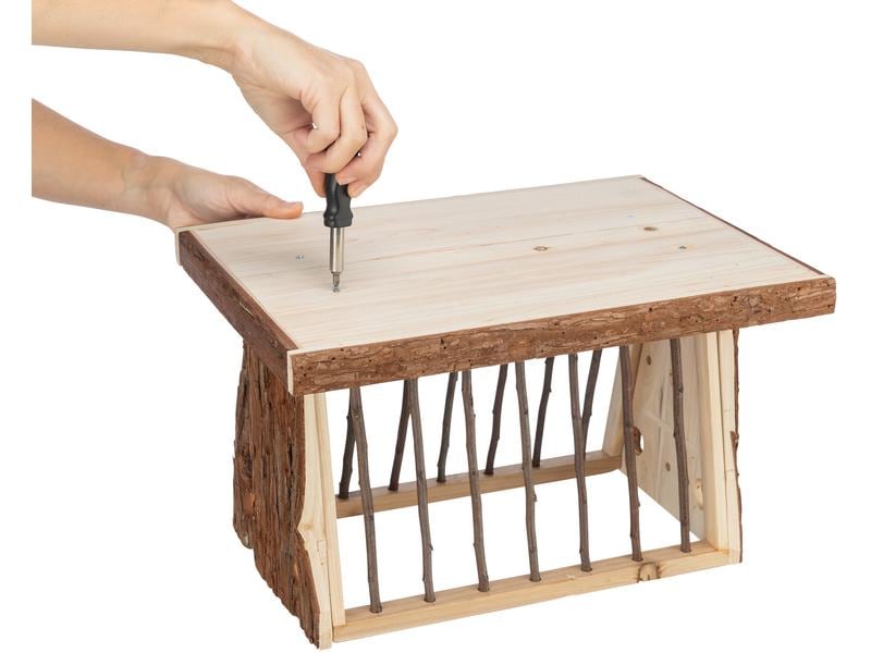 Trixie Heuraufe zum Aufstellen, 40 x 22 x 30 cm Futterplatz