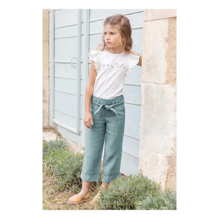 Tartine et Chocolat T-Shirt à Volants | Ecru