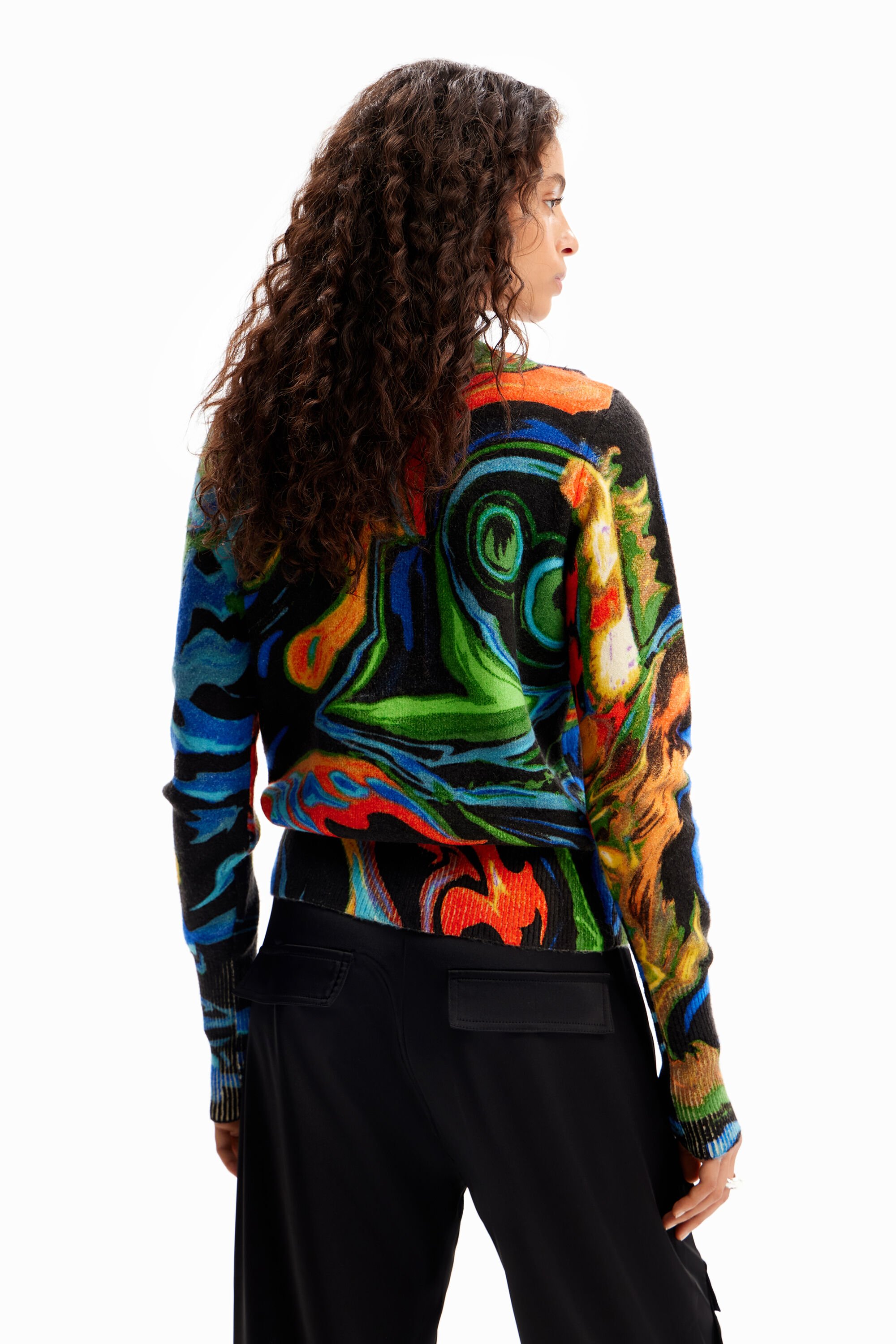 Pull marbré