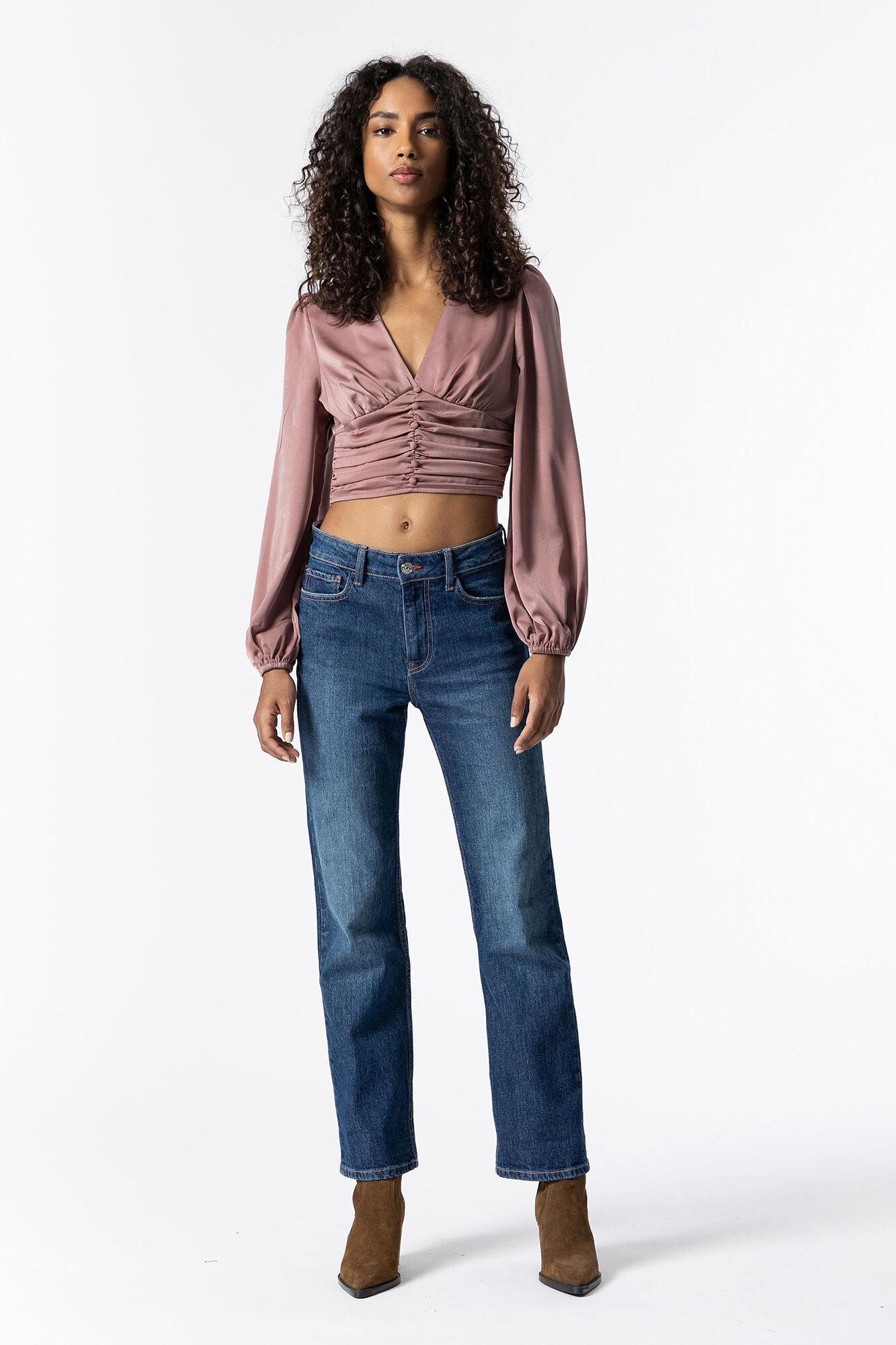 Blusa de cetim