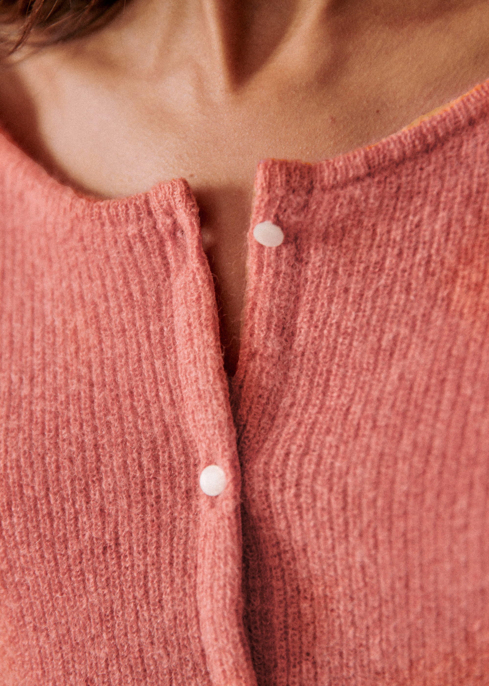 Gilet Gaspard - Pêche Rose - E-SHOP/MAILLE 5905494