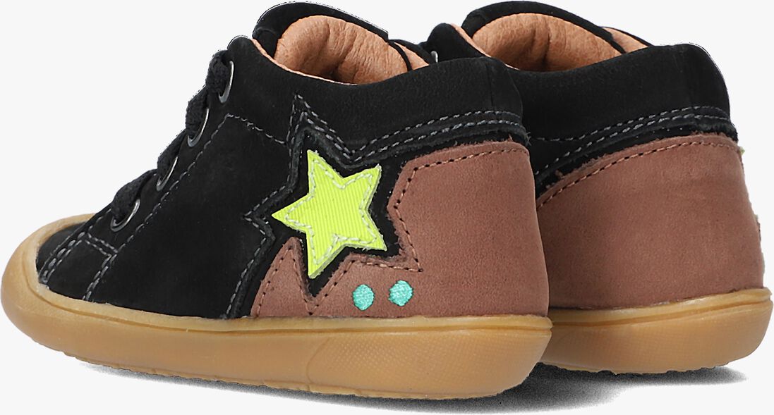 BUNNIESJR zwarte bunniesjr hoge sneaker robijn rap