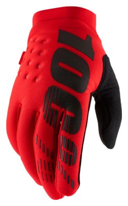 Gants Longs 100% Brisker Rouge