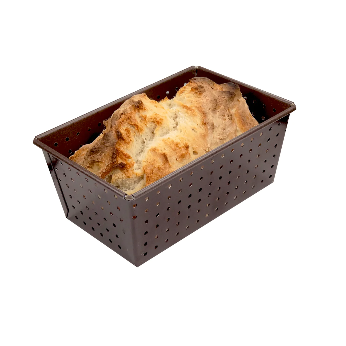 Moule à pain perforé - antiadhérent - 160x100 mm dim ext / 140x80mm di
