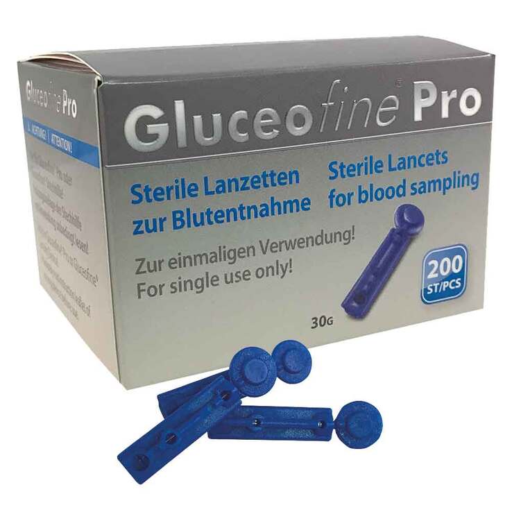 Gluceofine® Pro Blutentnahme-Lanzetten, 200 St