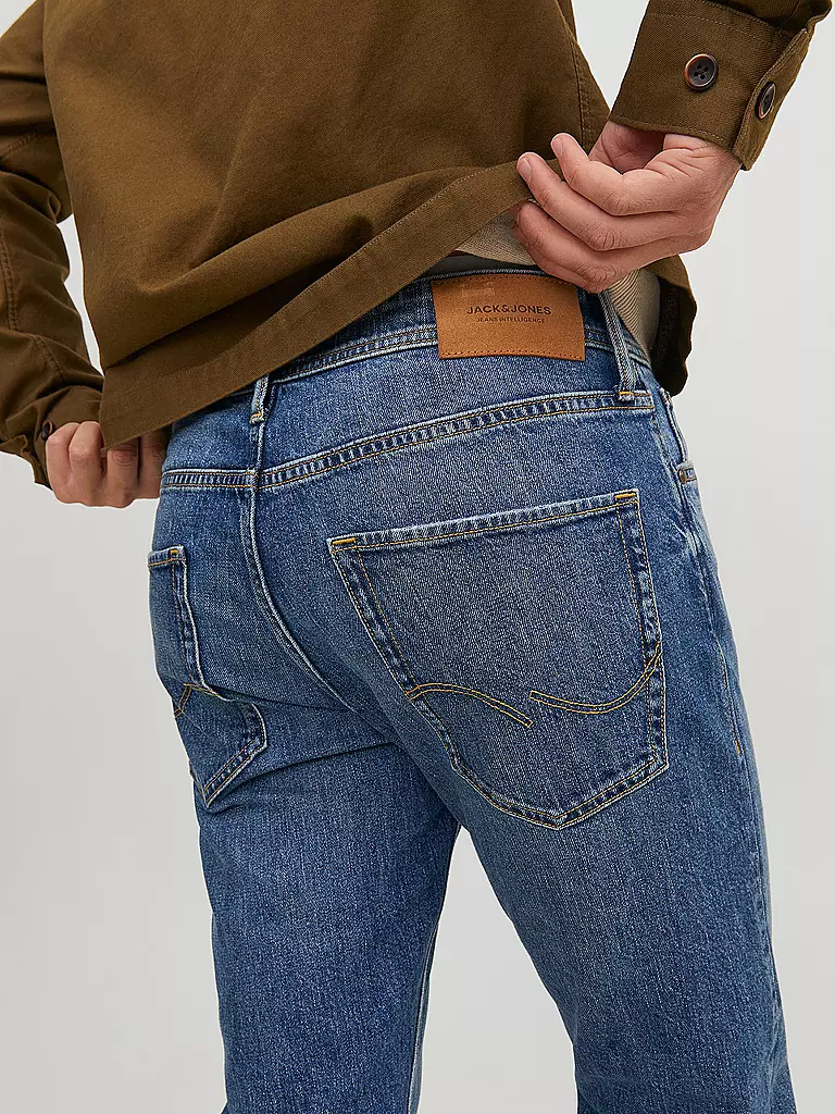 JACK & JONES Jeans Loose Fit JJCHRIS blau