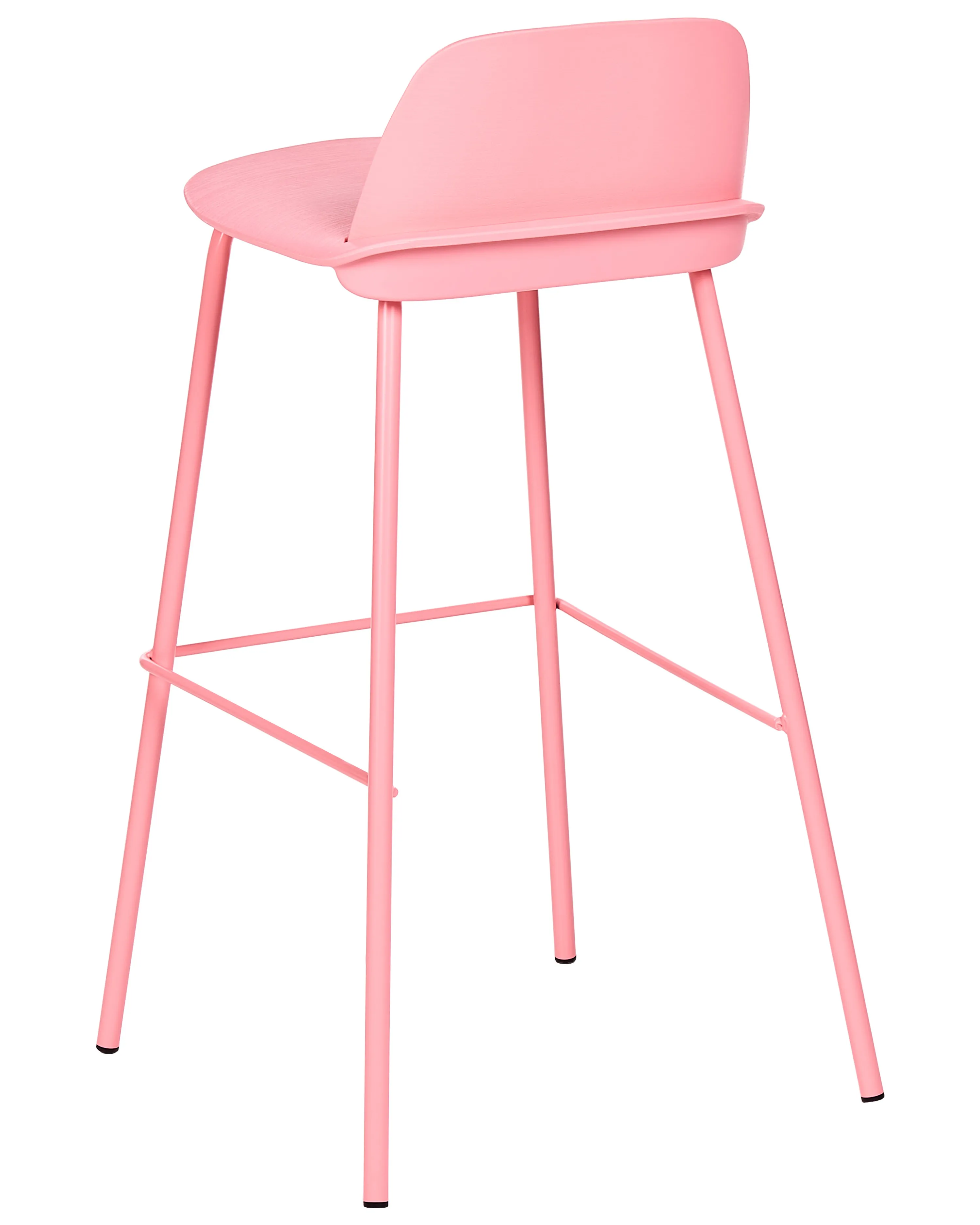 Set van 4 barstoelen MORA Pastelroze