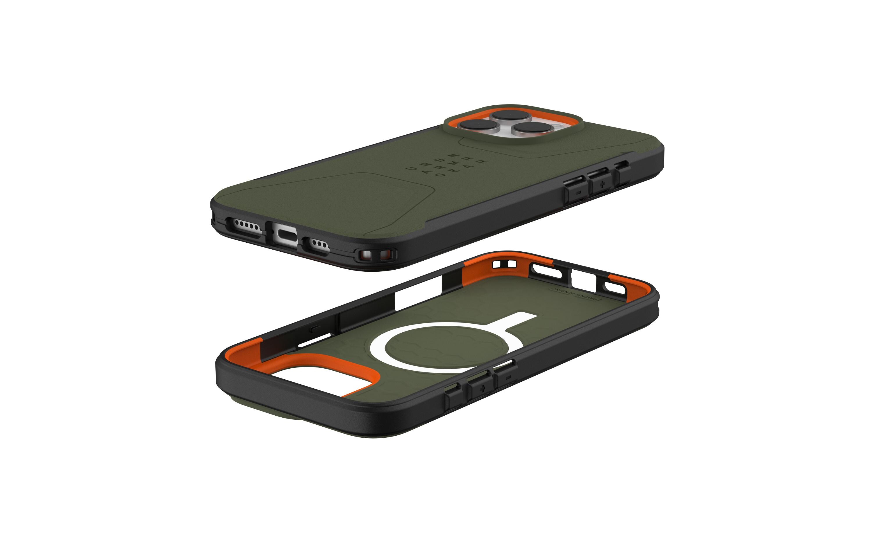 Back Cover Civilian Case iPhone 16 Pro Max Olive DrabSchutzhülle für das Apple iPhone 16 Pro Max