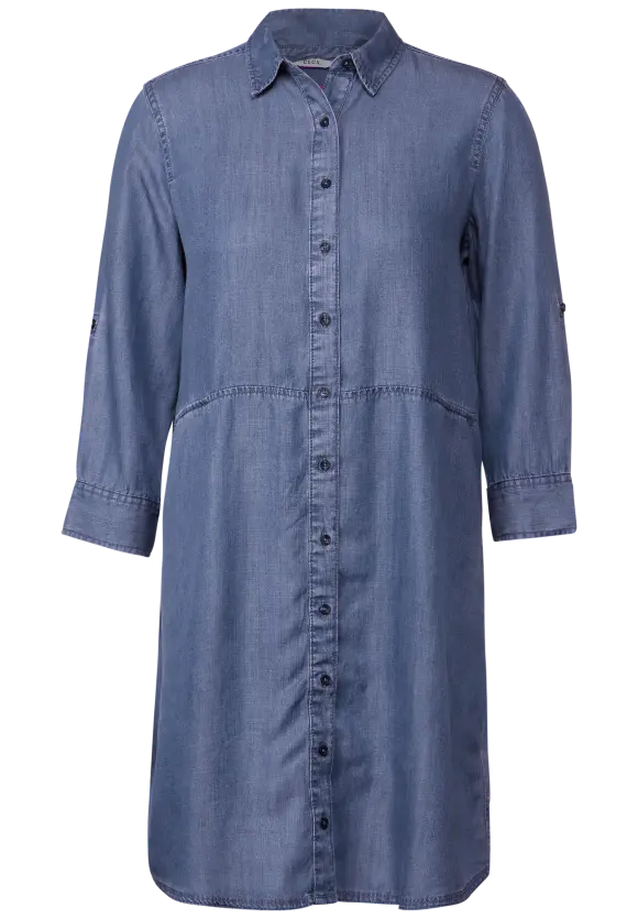 Lyocell Kleid - mid blue wash