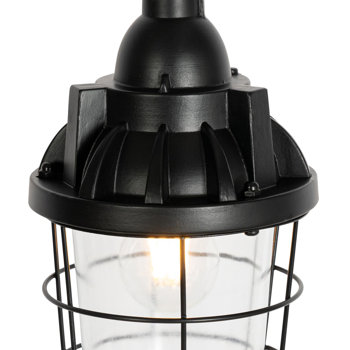 Set van 2 industriële hanglampen zwart - Cabin
