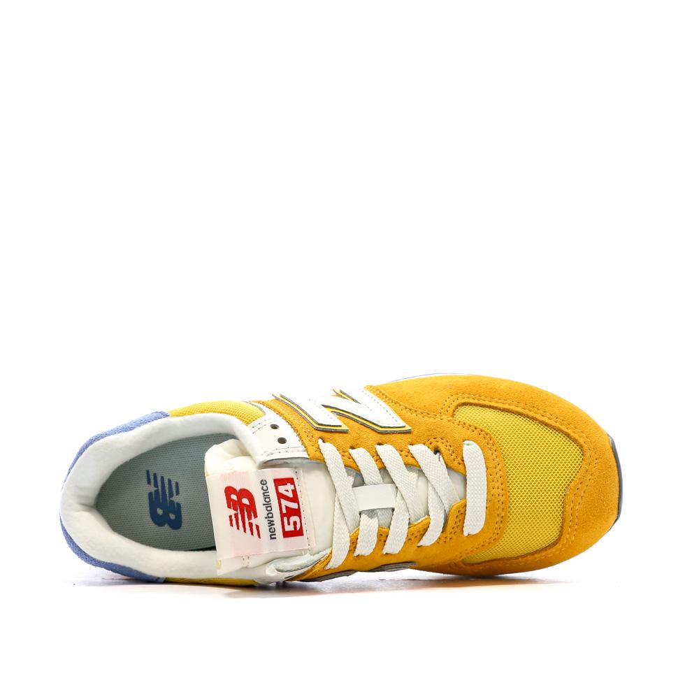New Balance ML574 Baskets Jaune Moutarde Femme New Balance