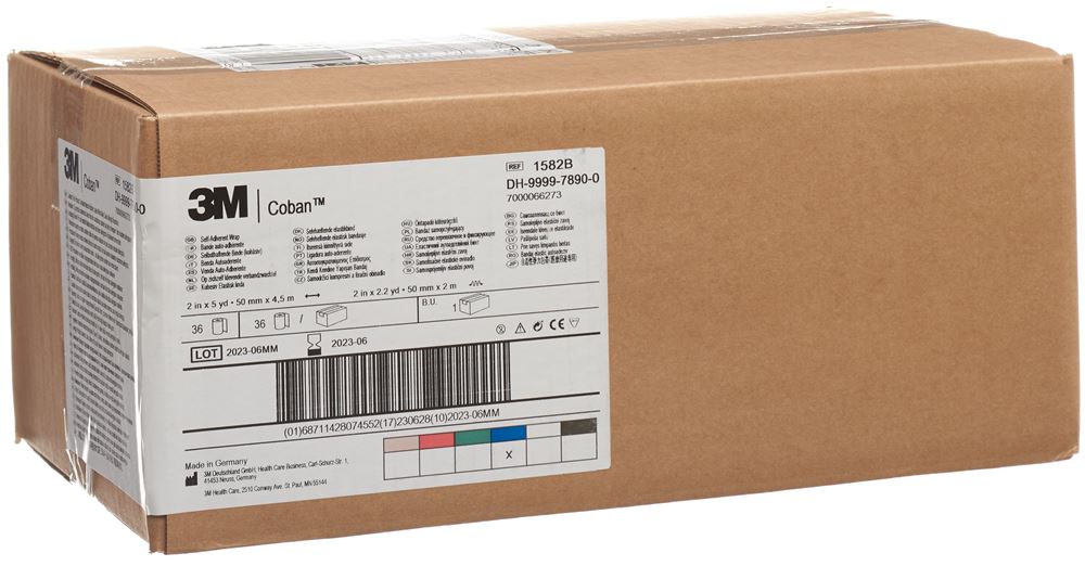 COBAN Elastische Binde selbsthaftend 5.1cmx4.57m blau 36 Stk