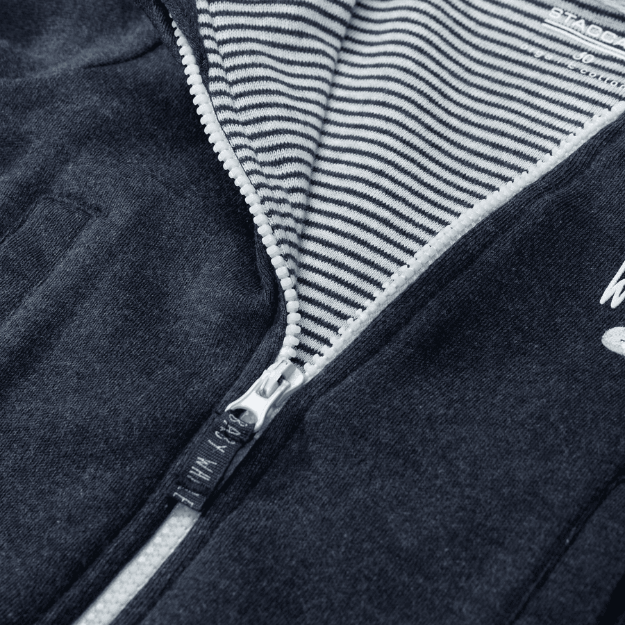 STACCATO Sweatjacke navy blue melange