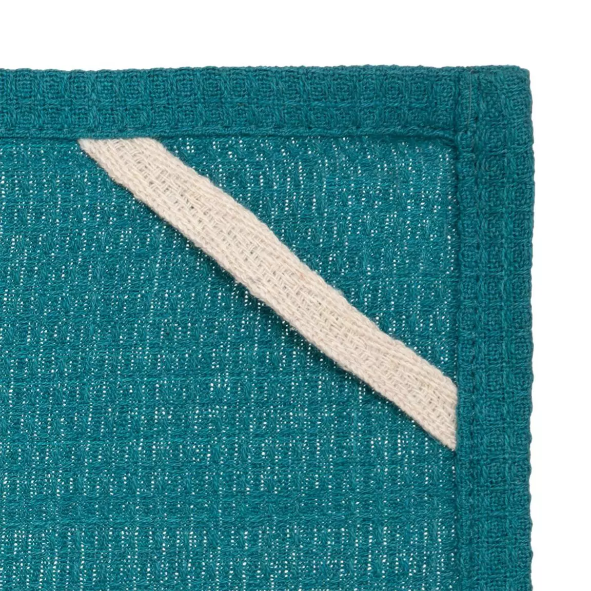 Lot de 3 torchons Geom Bleu canard