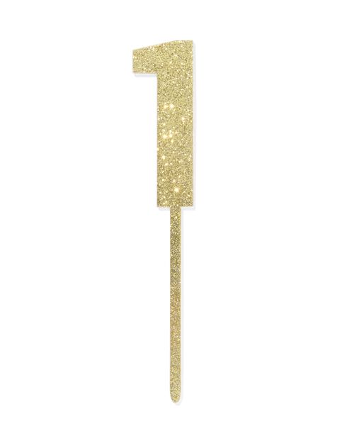 Décoration de gâteau réutilisable chiffre 1