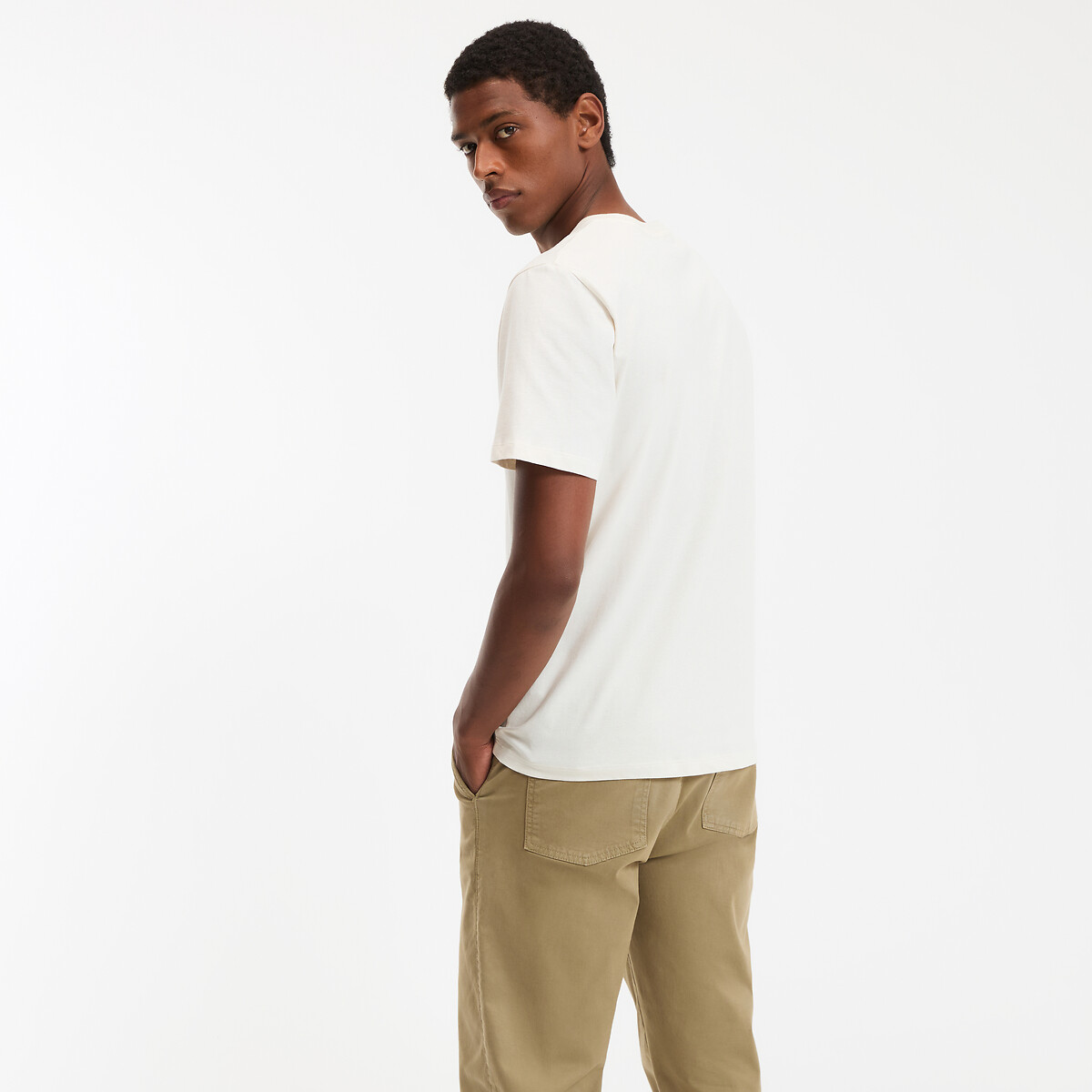 COLEÇÃO LA REDOUTE<br>Camiseta com gola redonda e mangas curtas