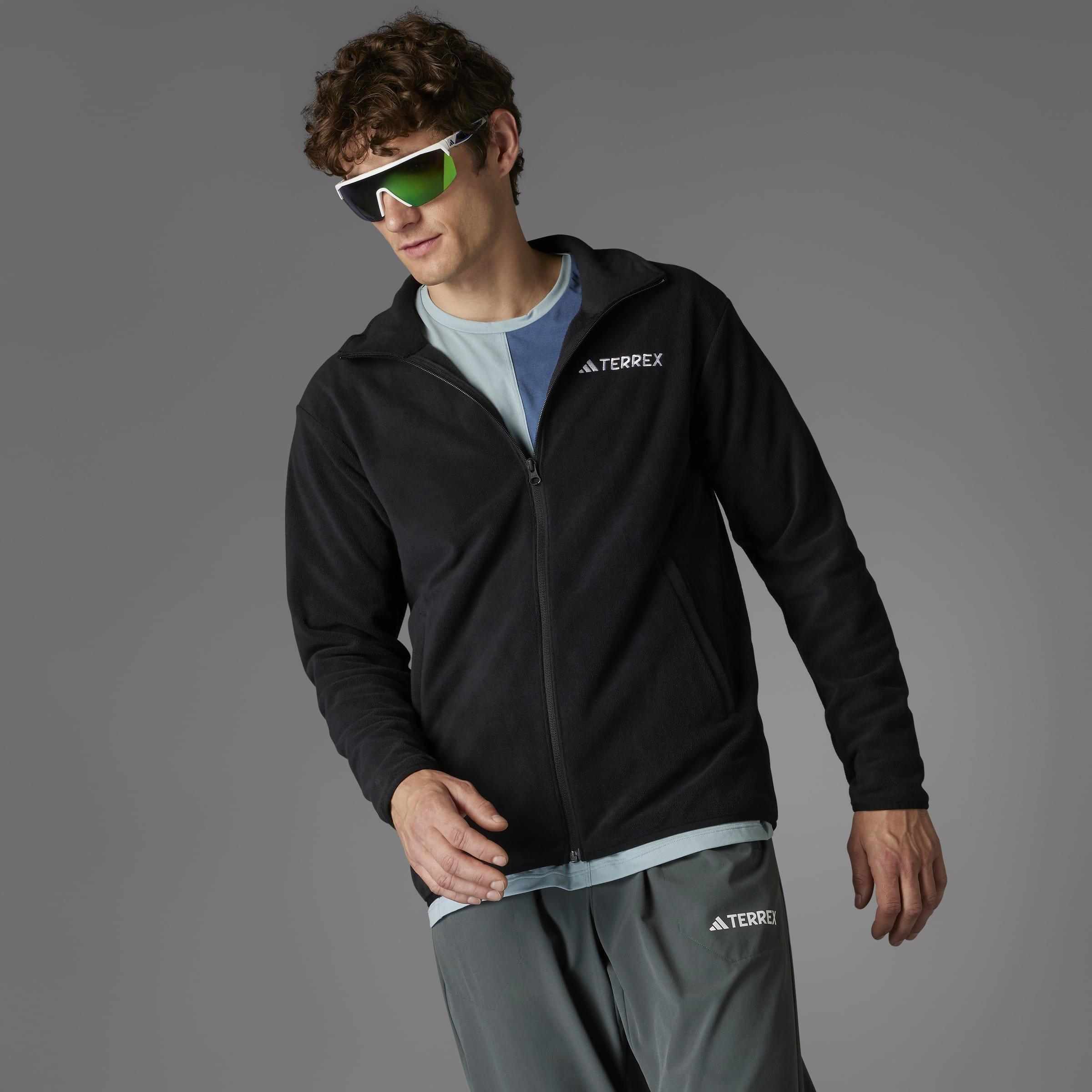 adidas Multi Essentials Full Zip Fleece Jacket Mens