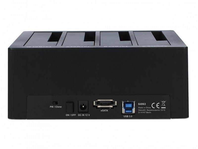 Delock Docking- und Klonstation 64063  für 4x SATA HDD / SS Dockingstation für vier 2,5