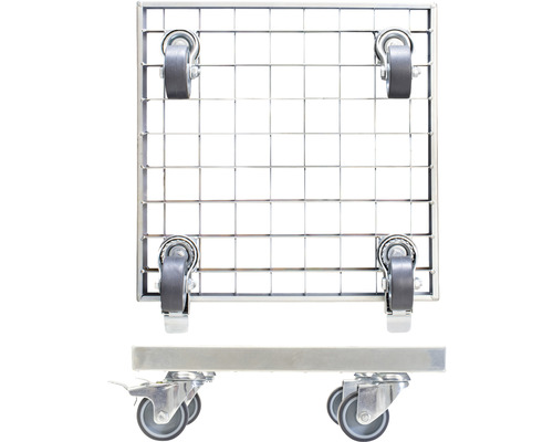 Wagner plantenwagen 29 x 29 x 9,5 cm metaal roestvrij staal