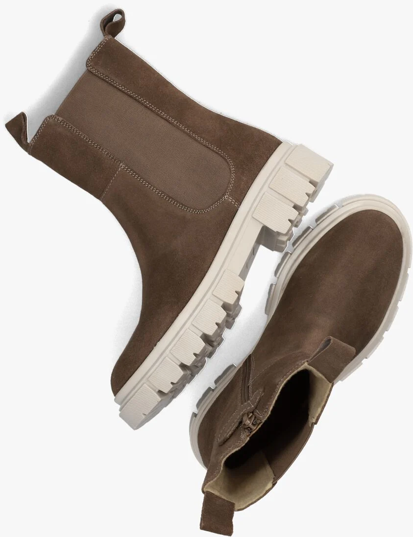 APPLES & PEARS taupe apples & pears chelsea boots b0011110