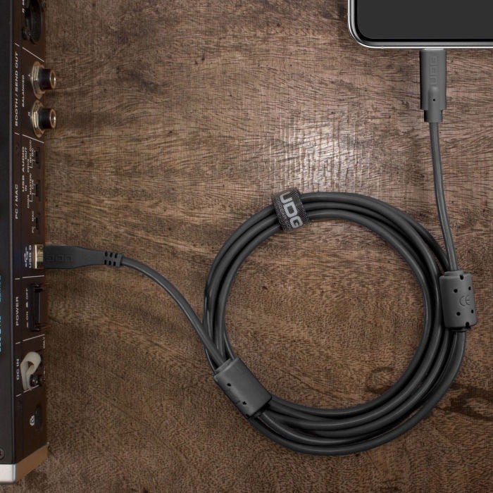 UDG U96001BL USB 2.0 USB-C - USB-B 1.5 meter zwart