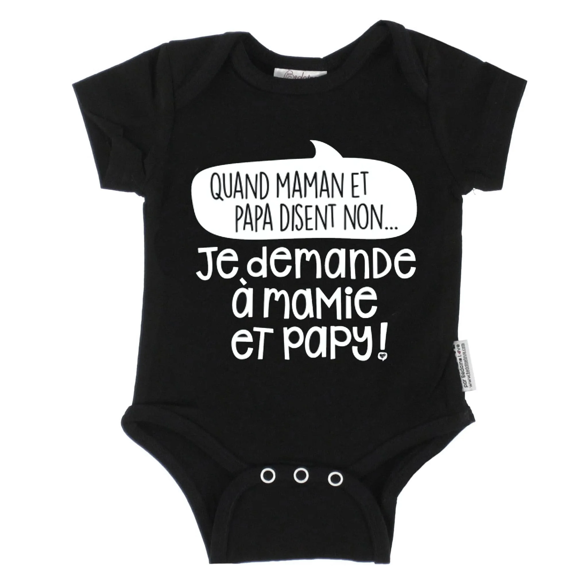Bedaine Love Cache-Couche Mamie Papy 3-12m