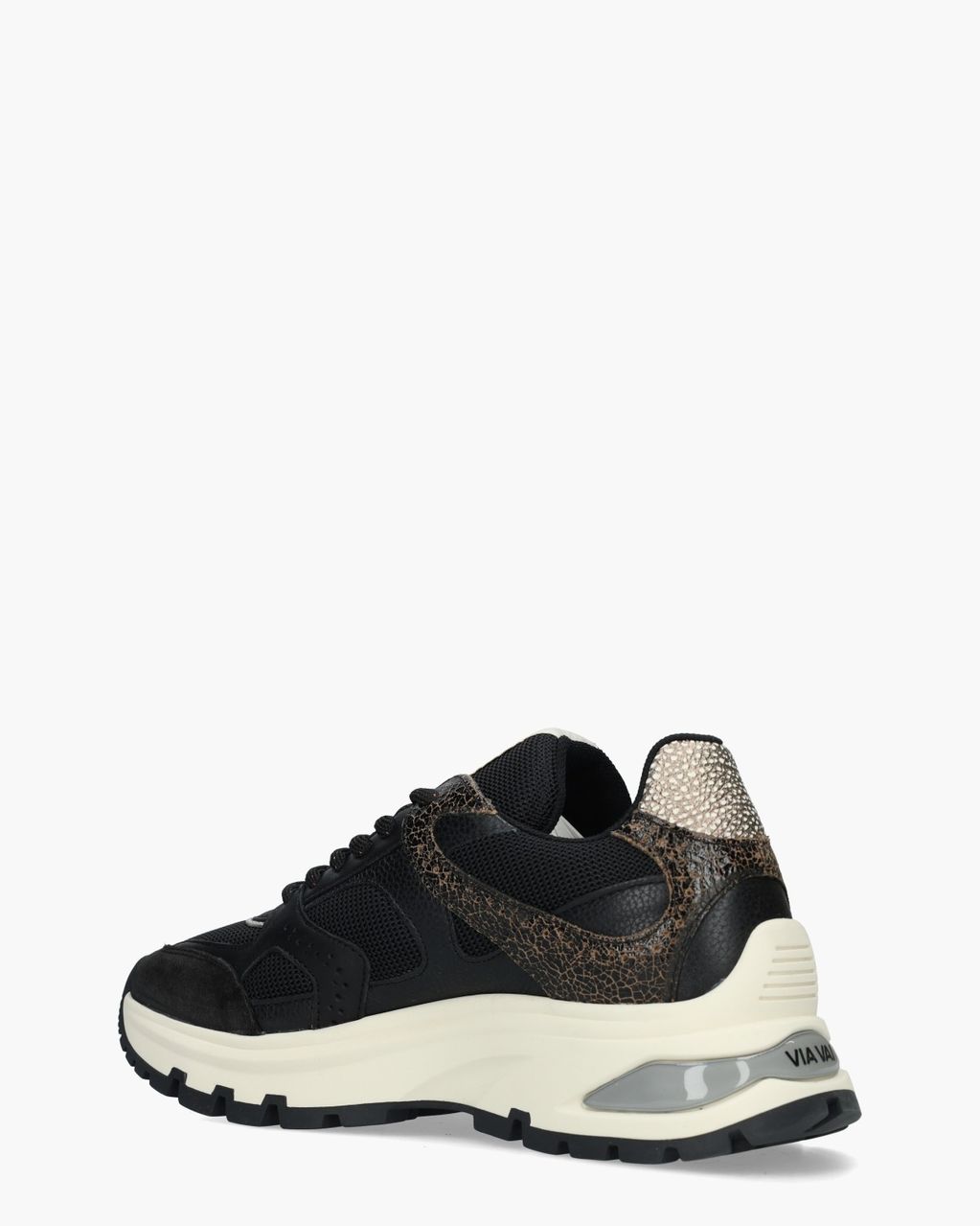 Via Vai Liz Curtis Zwart Damessneakers