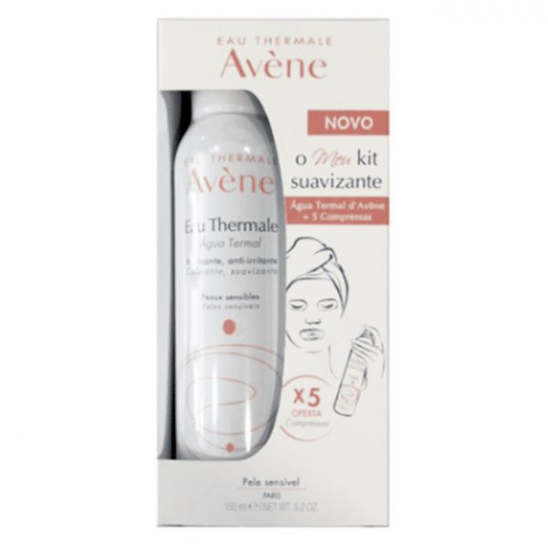 Avène Água Termal 150ml   Compressas 5 Unidades