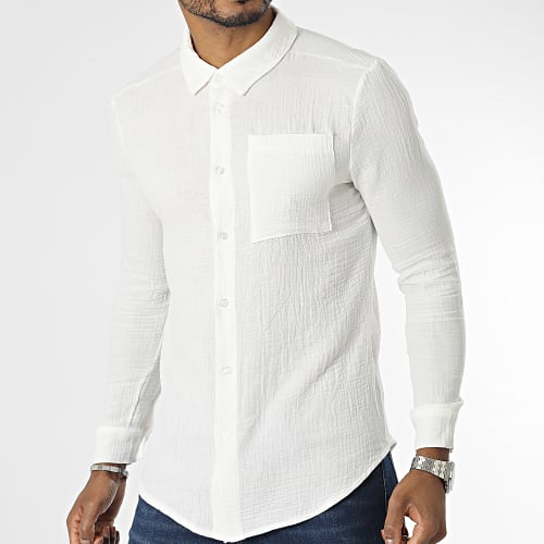 Chemise Manches Longues Blanc