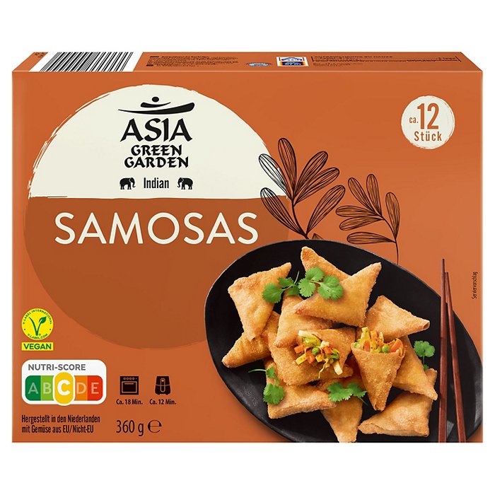 ASIA GREEN GARDEN Frühlingsrollen 360 g, Samosa