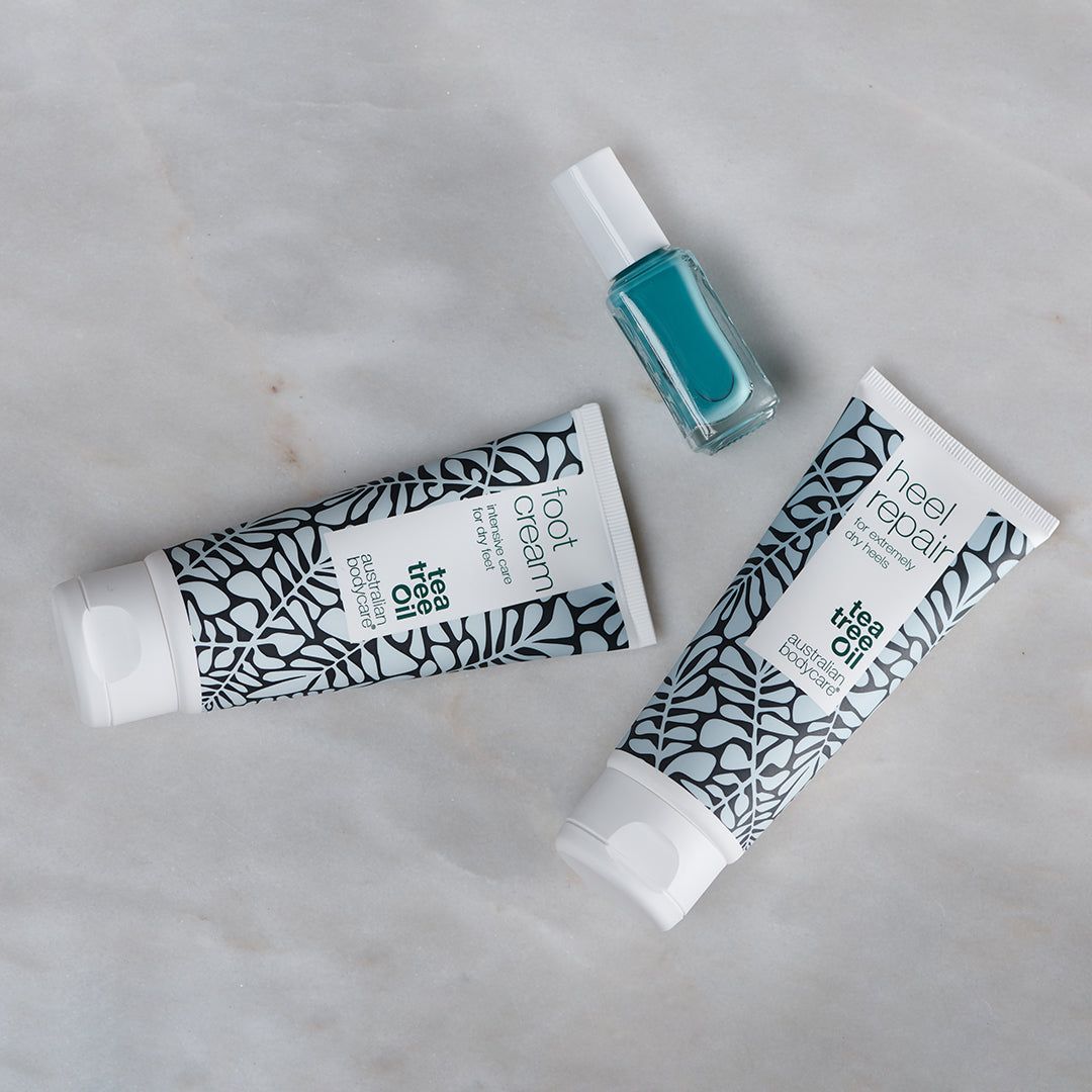 Australian Bodycare Set für trockene Füße und gelbe Nägel