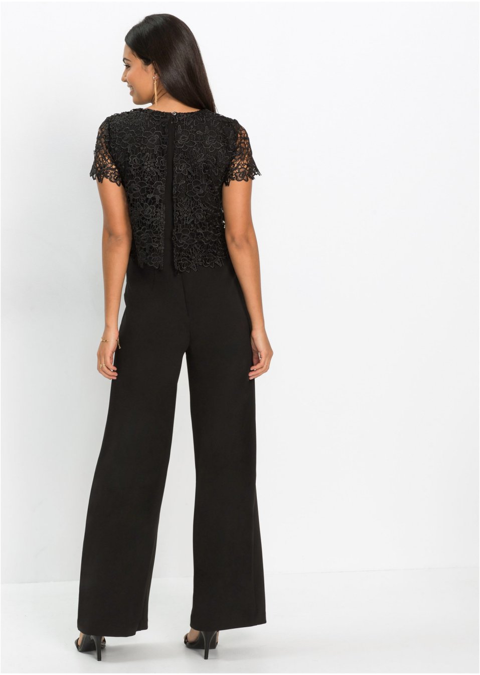 Combi-pantalon avec dentelle