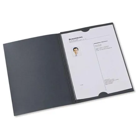 Elba 100091764 Bewerbungsmappe job excellent plus, Karton, A4, anthrazit, 3 Stück