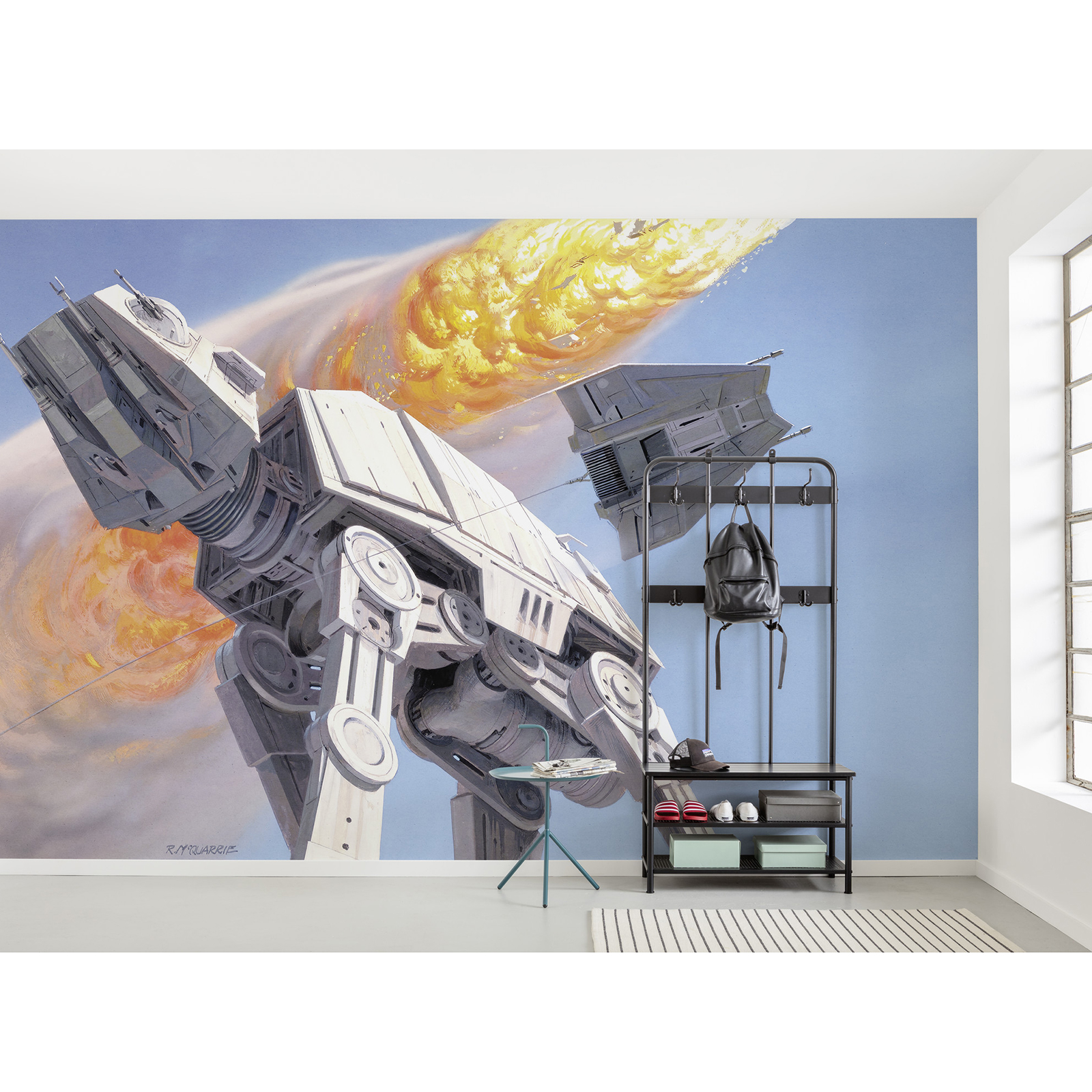 Vlies-Fototapete STAR WARS CLASSIC HOTH BATTLE - bunt - 500x250 cm